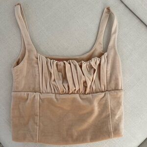 Verge Girl velvet crop top sz 8UK 2US